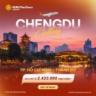 Vé máy bay TP.HCM đi Thành Đô từ 2.433.000 đồng cùng Sun PhuQuoc Airways