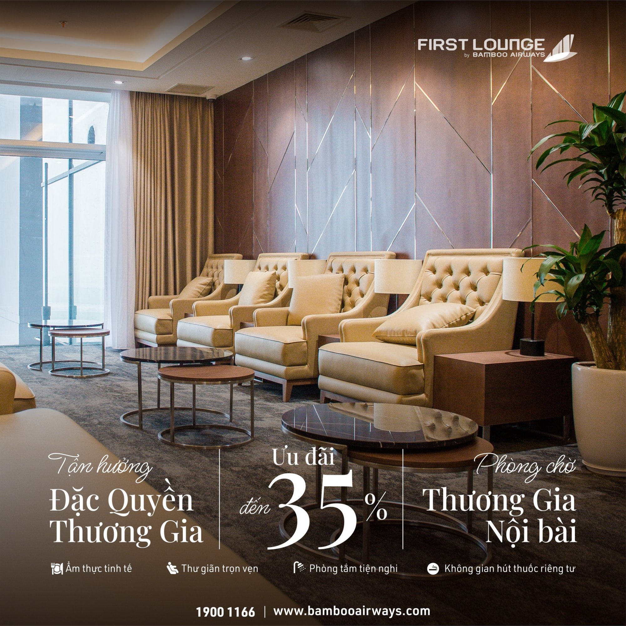 Nhanh tay “chớp” ưu đãi tới -35% vé phòng chờ Thương gia Bamboo Airways! Nhanh tay “chớp” ưu đãi tới -35% vé phòng chờ Thương gia Bamboo Airways!